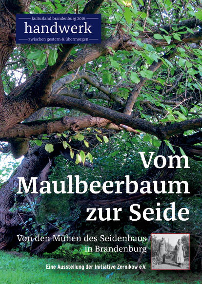 Plakat Ausstellung "Vom Maulbeerbaum zur Seide"